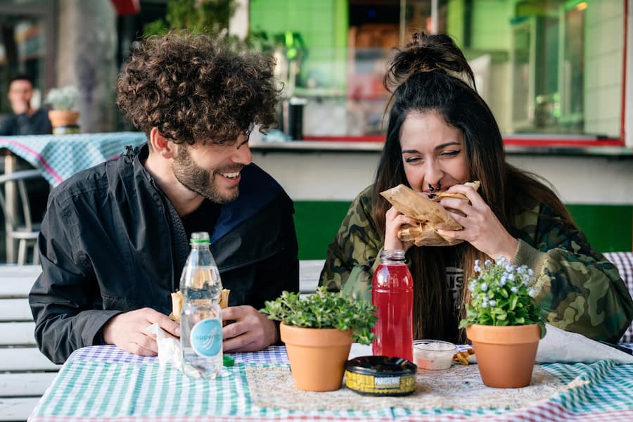 Gäste im Palestine Grill