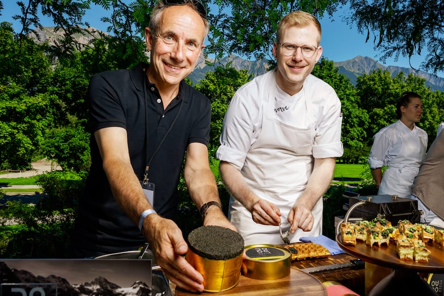 Tropenhaus-CEO Marcel Baillods mit Küchenchef Sebastian Titz