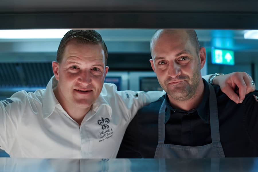 Reisebüro Mittelthurgau Dario Cadonau kocht auf Excellence Countess auf Rhein November 2021