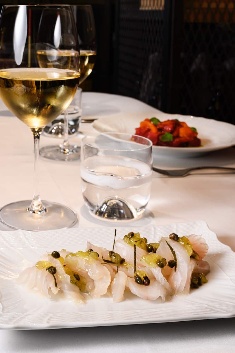 Signature Dish: Tagliata di Orata mit Amalfi-Zitrone.