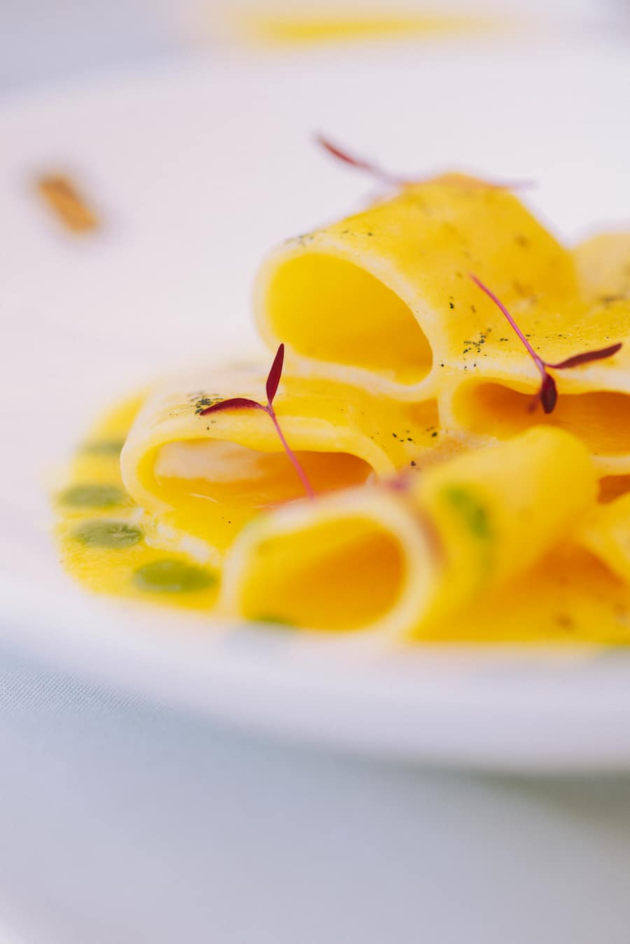 Da Vinci! Eine Pasta, exklusiv hergestellt für «Le Sirenuse», mit Kabeljau