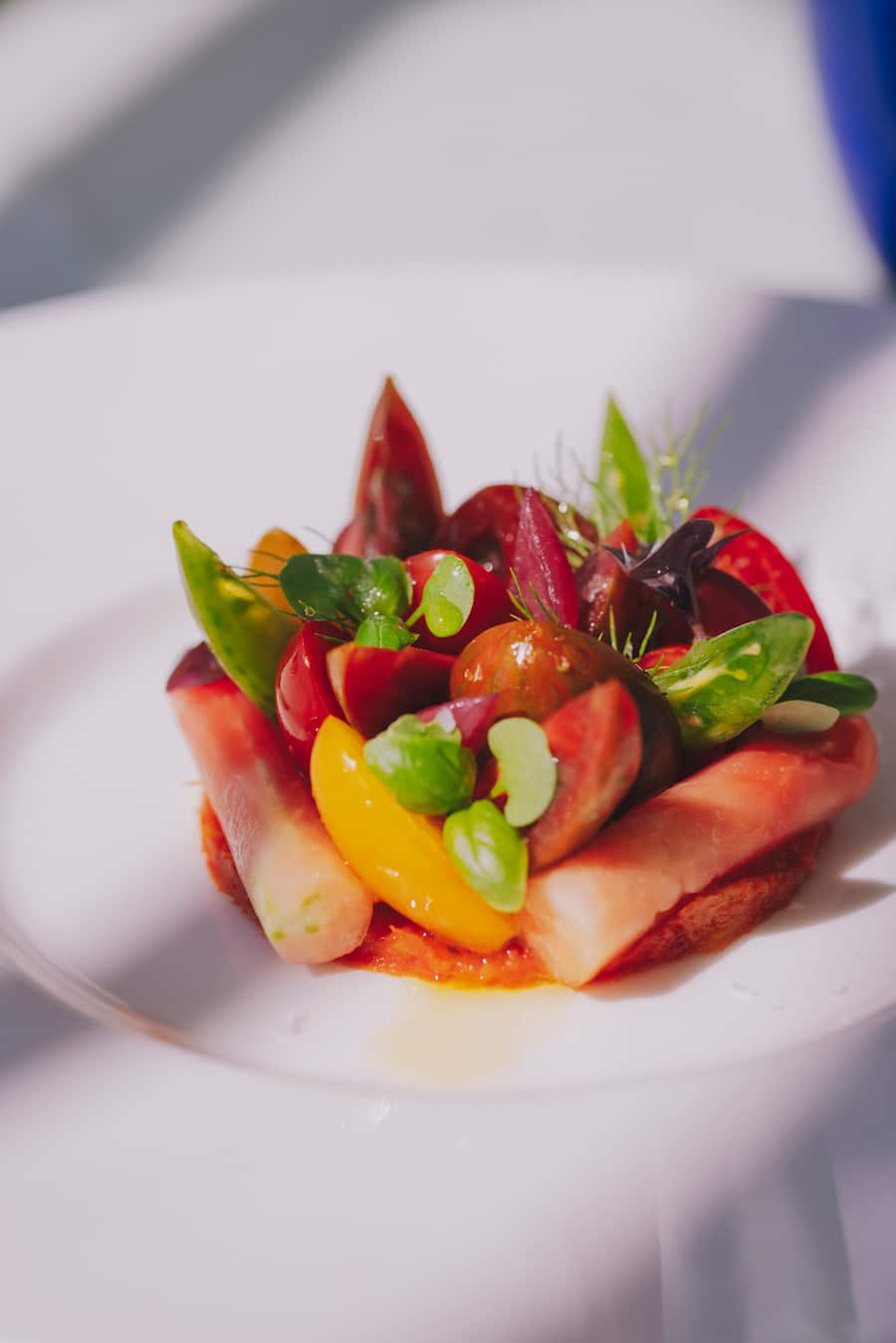 Pomodori! Die besten Tomaten Italiens auf einem Teller.