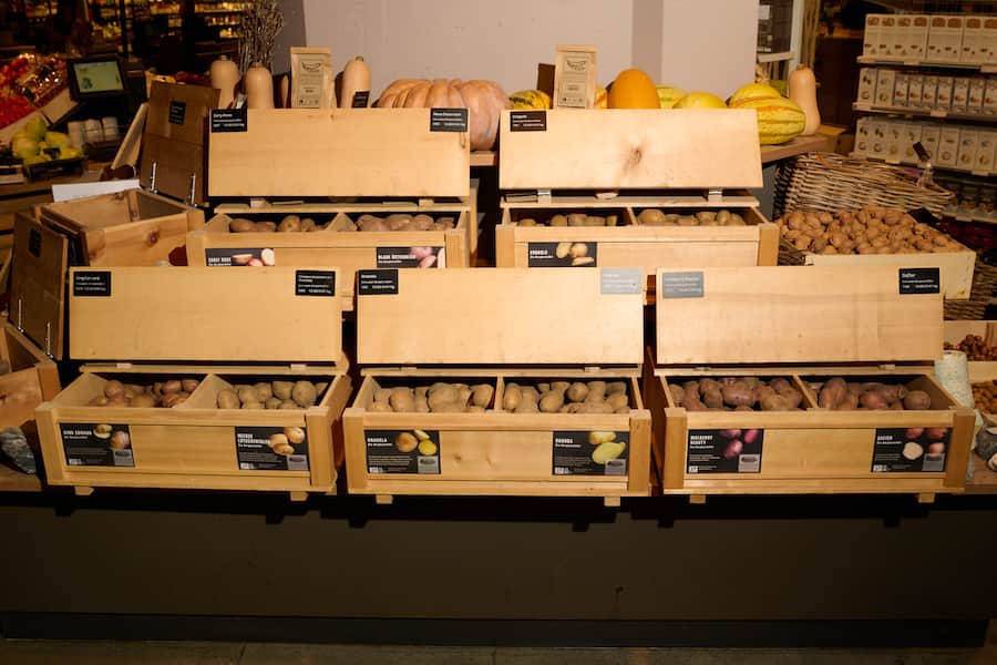 GMC Jelmoli Zürich, Kartoffeln, Bergkartoffeln aus dem Albulatal, Freddy Christandl