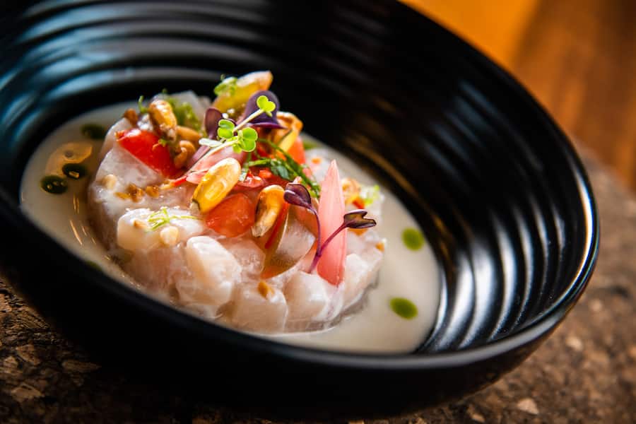 Restaurant Meta 2020: Ceviche di ricciola alla mediterranes